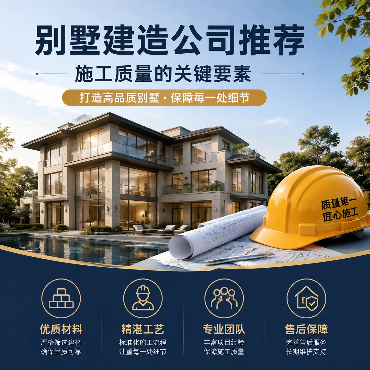 别墅建造公司推荐： 广东 施工质量的关键要素