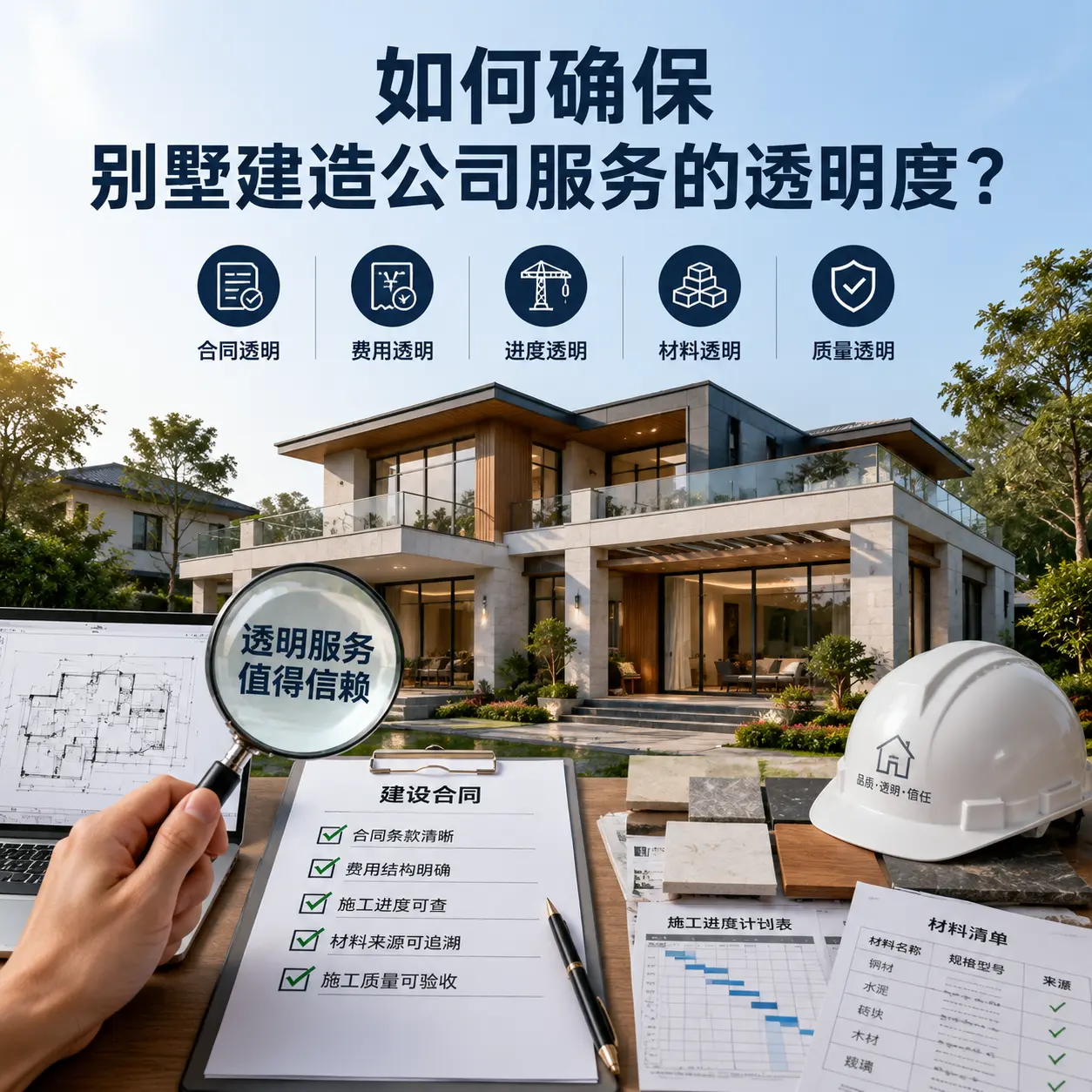 在 广东 如何确保别墅建造公司服务的透明度？