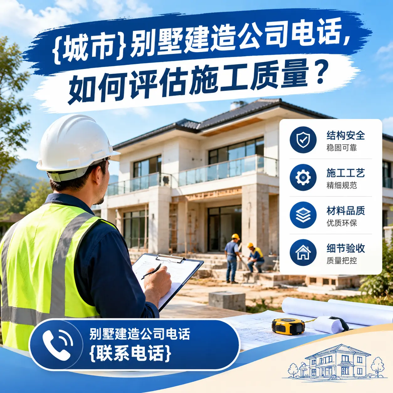 广东别墅建造公司电话，如何评估施工质量？