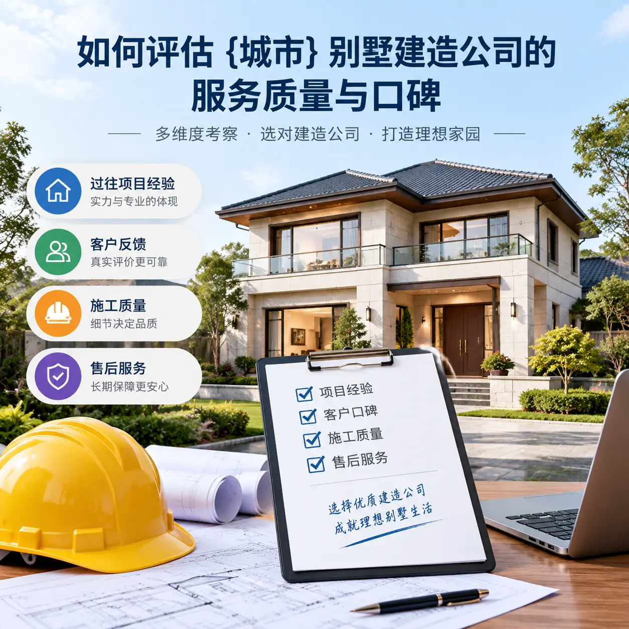 如何评估 广东 别墅建造公司的服务质量与口碑