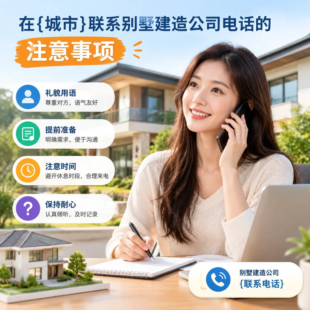 在广东联系别墅建造公司电话的注意事项
