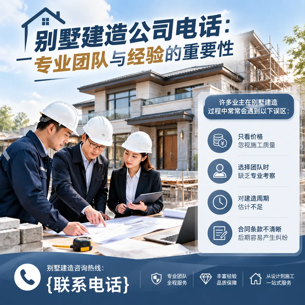 广东别墅建造公司电话:专业团队与经验的重要性