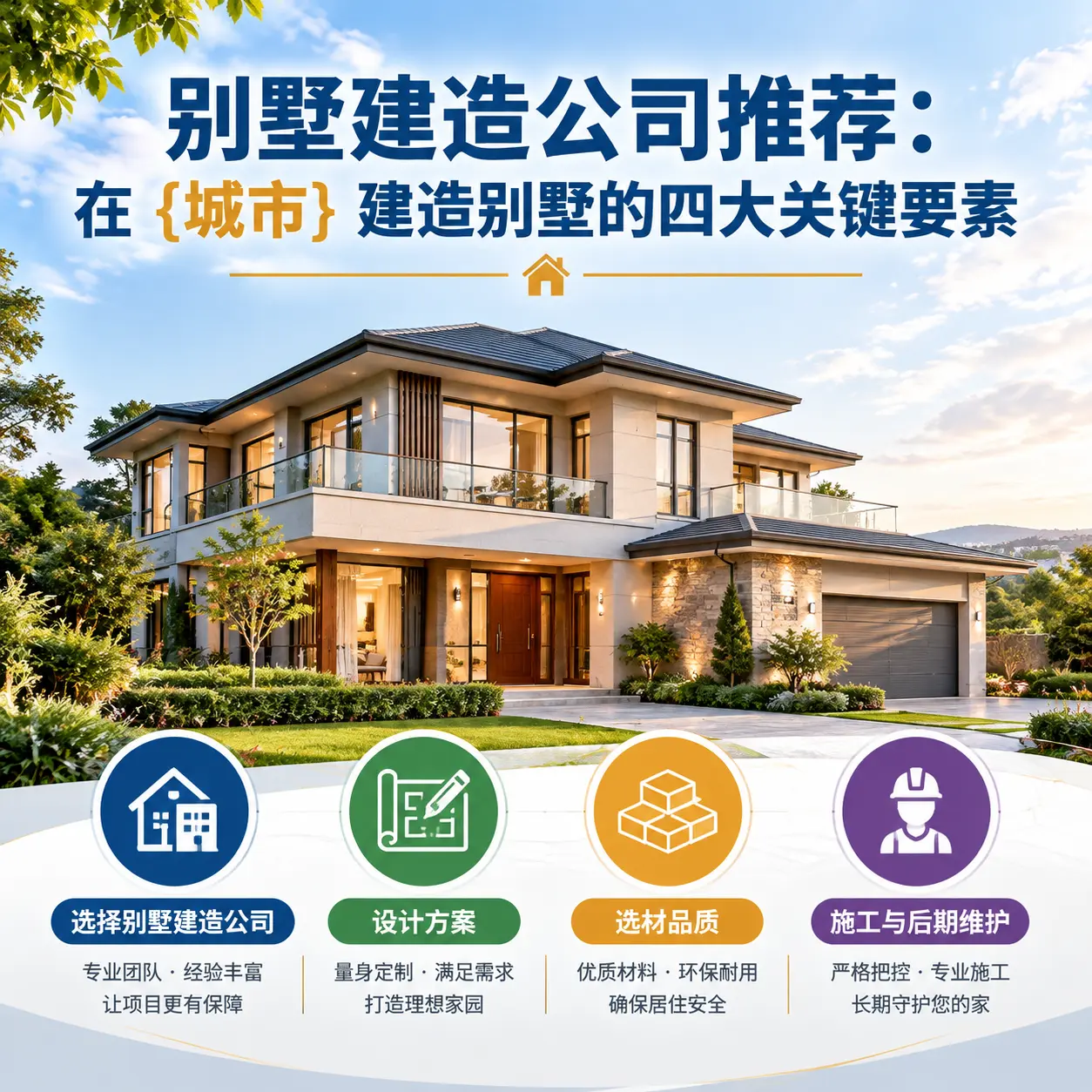 别墅建造公司推荐:在 广东 建造别墅的四大关键要素