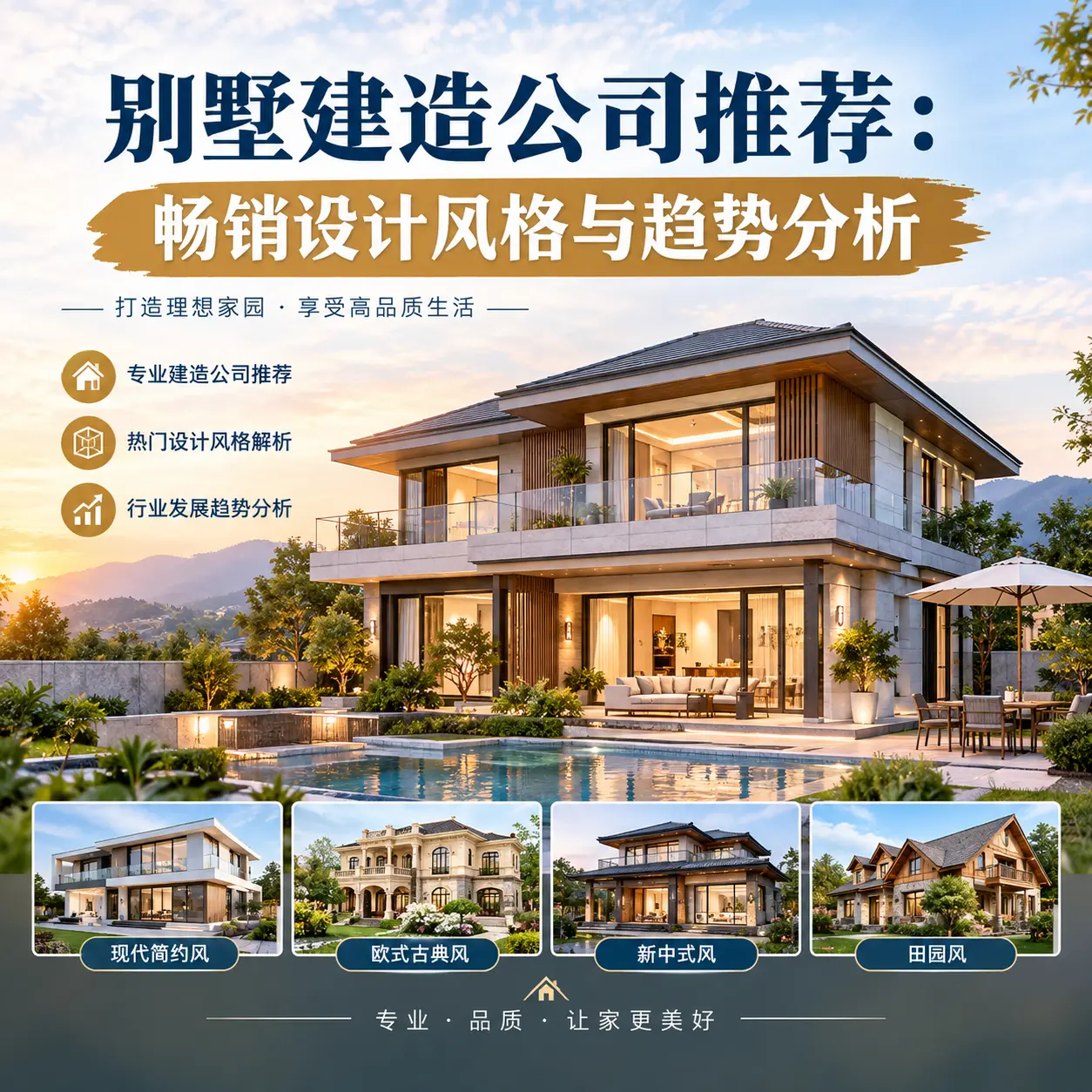 别墅建造公司推荐： 广东 畅销设计风格与趋势分析