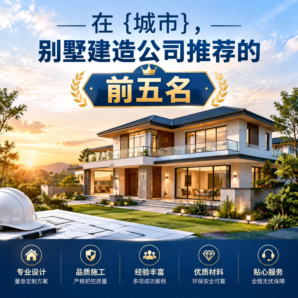 在 广东，别墅建造公司推荐的前五名