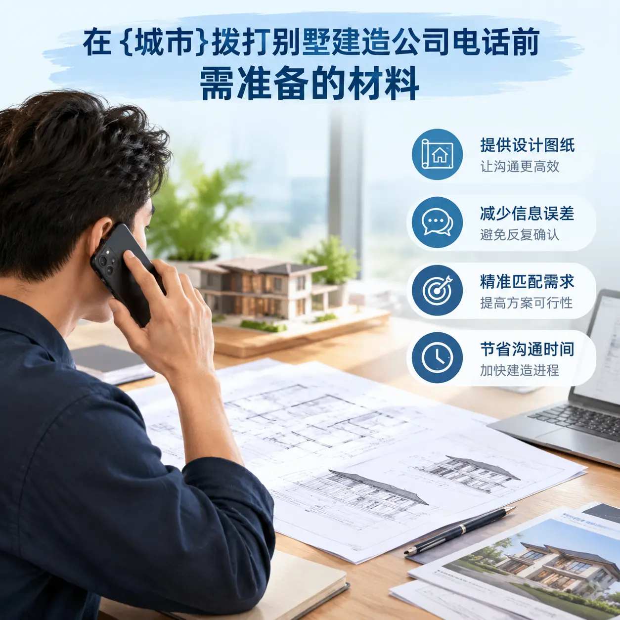 在广东拨打别墅建造公司电话前需准备的材料