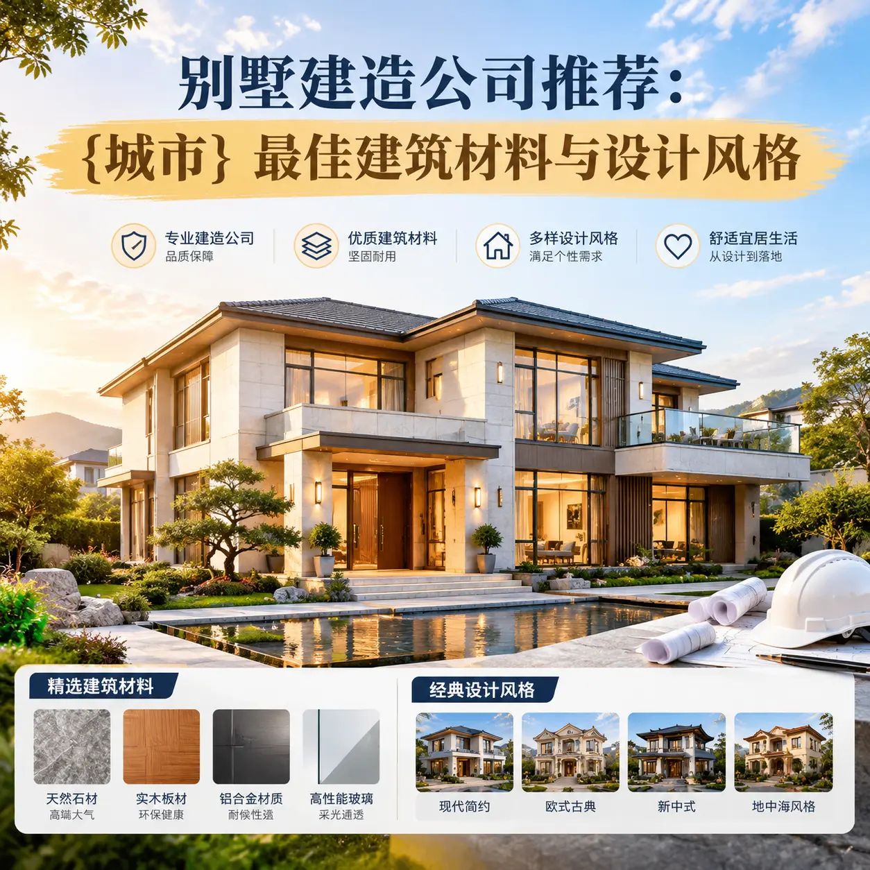 别墅建造公司推荐: 广东 最佳建筑材料与设计风格