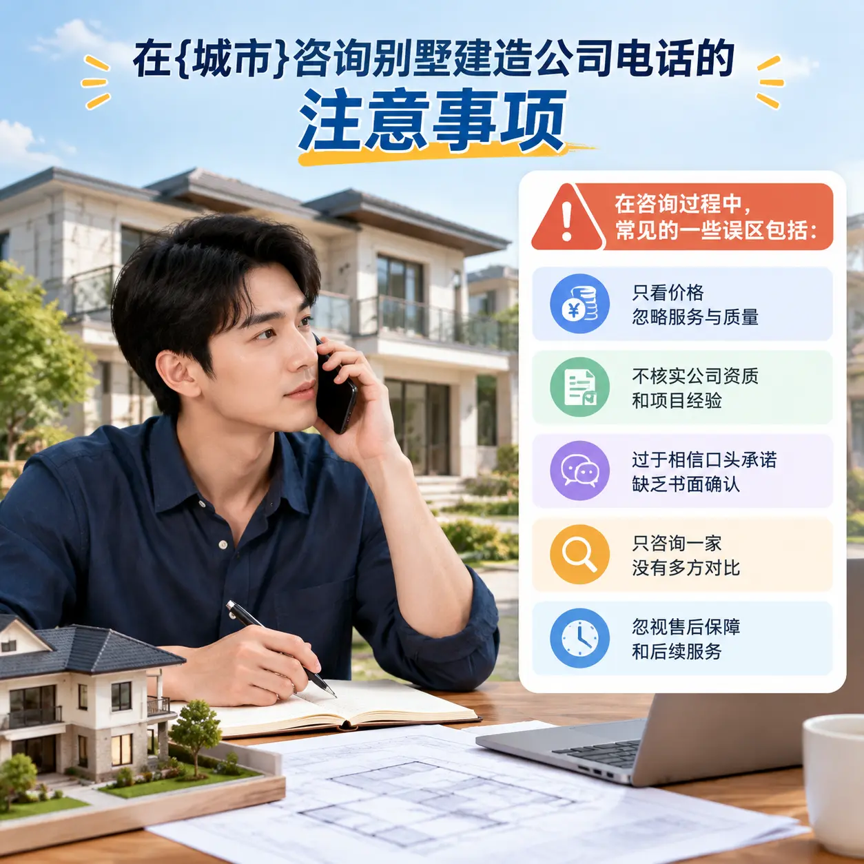 在广东咨询别墅建造公司电话的注意事项