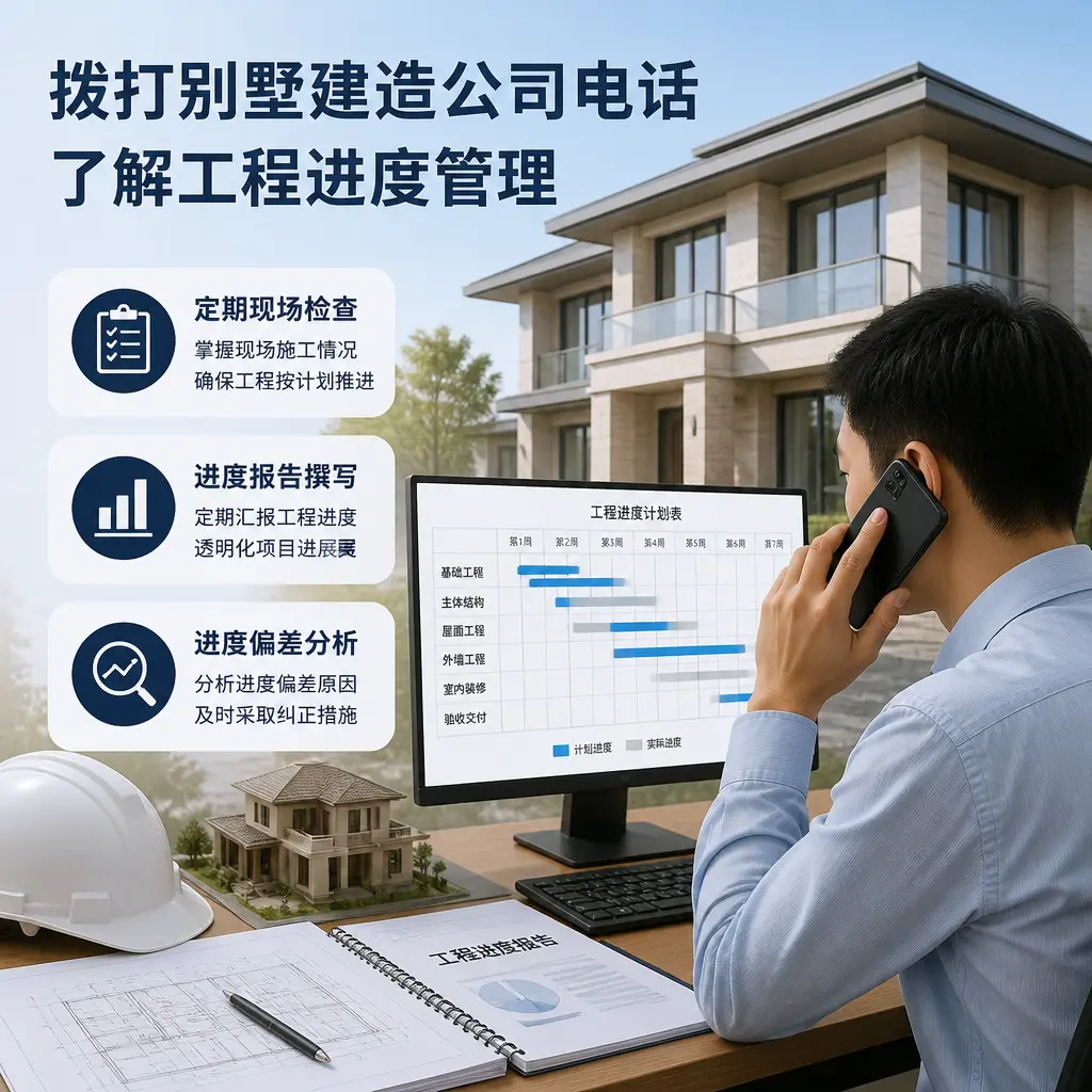 拨打广东别墅建造公司电话，了解工程进度管理