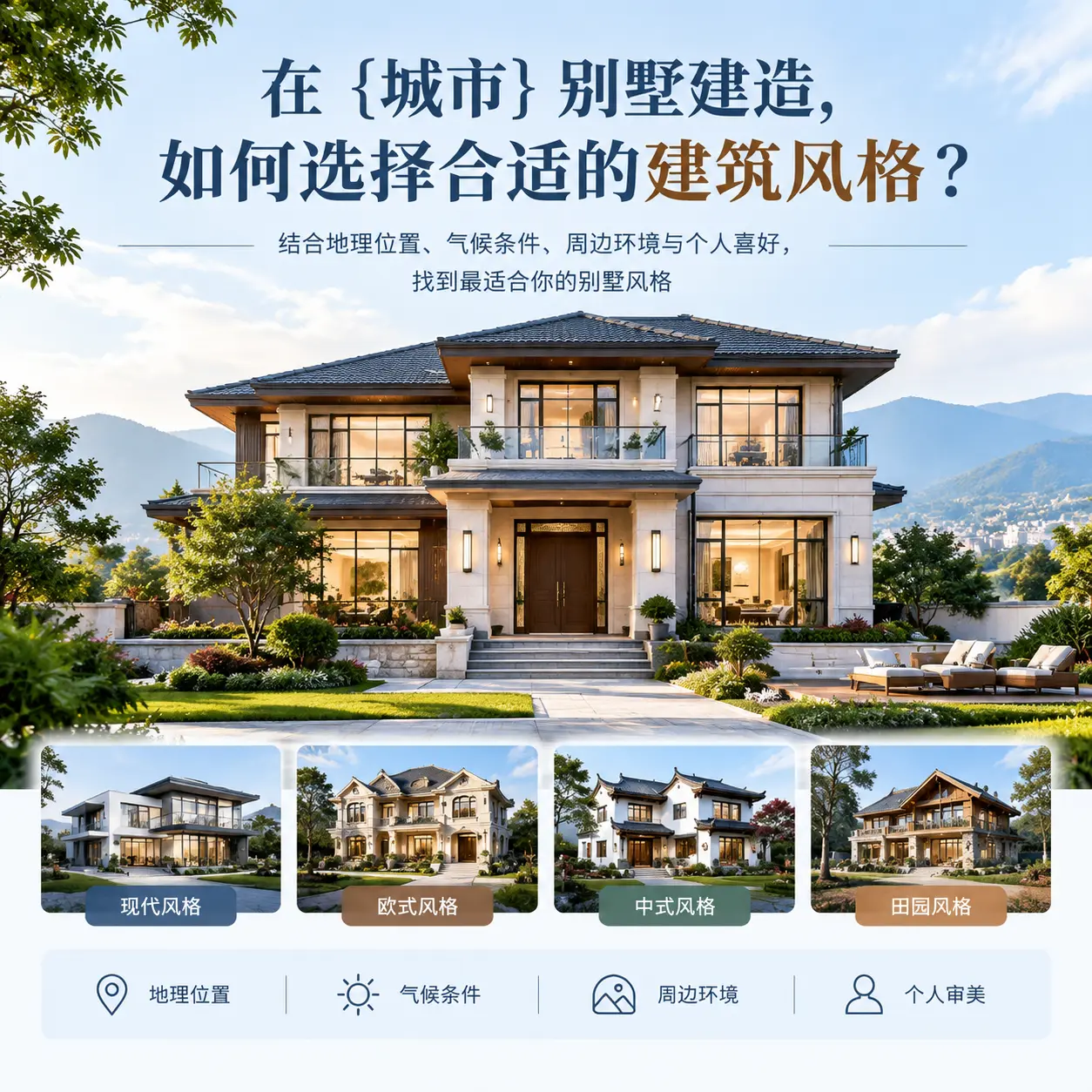 在 广东 别墅建造，如何选择合适的建筑风格？