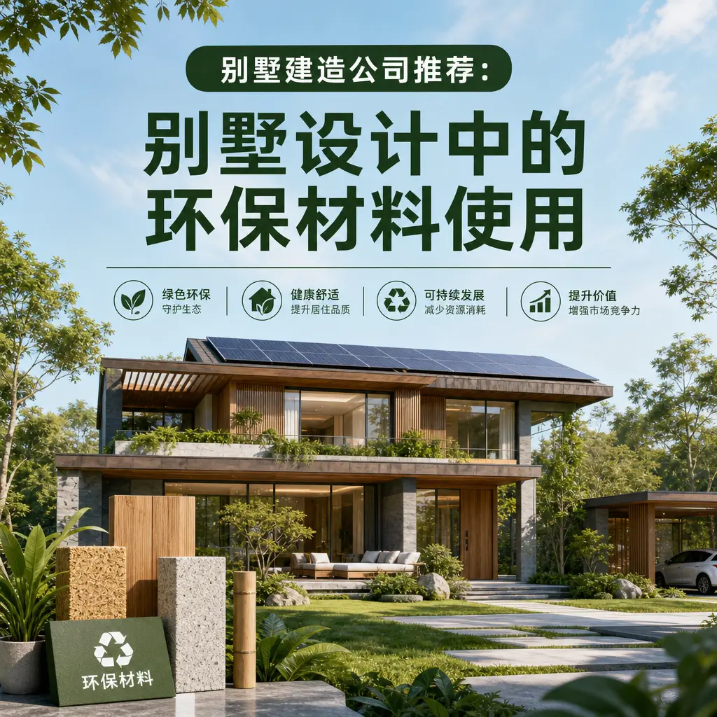 别墅建造公司推荐: 广东 别墅设计中的环保材料使用