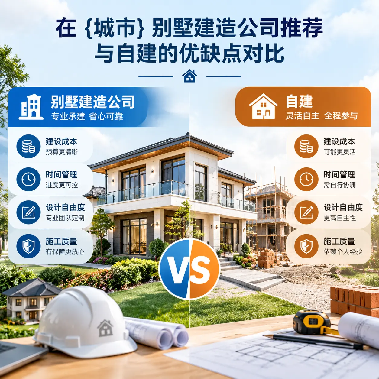在 广东 别墅建造公司推荐与自建的优缺点对比